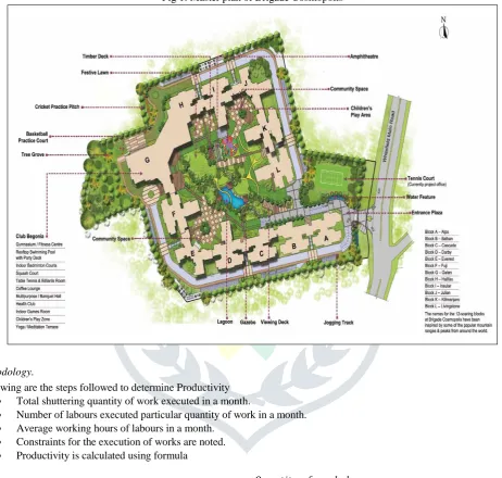 Fig 1: Master plan of Brigade Cosmopolis 
