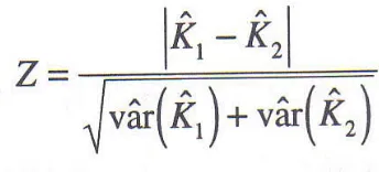 Figure 3: Kappa z statistic computation 
