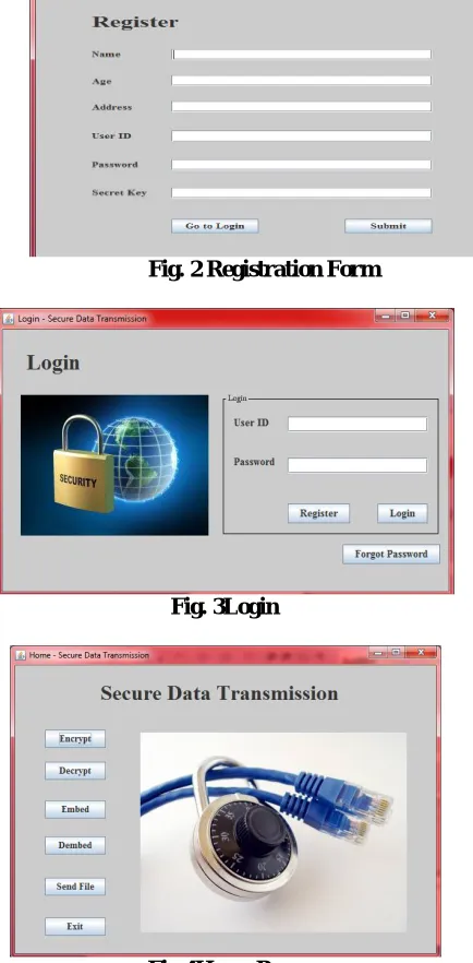 Fig. 2 Registration Form  