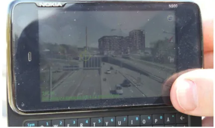 Fig. 7. OnSiteClient running on N900 phone. 