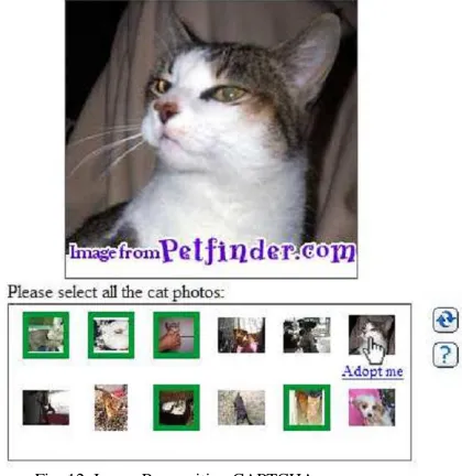 Fig. 12. Image Recognition CAPTCHA  