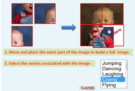 Fig. 18. The Proposed CAPTCHA test (UI)  