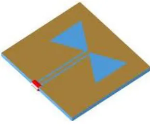 Figure 1.3: Split ring resonator structure of the antenna design 