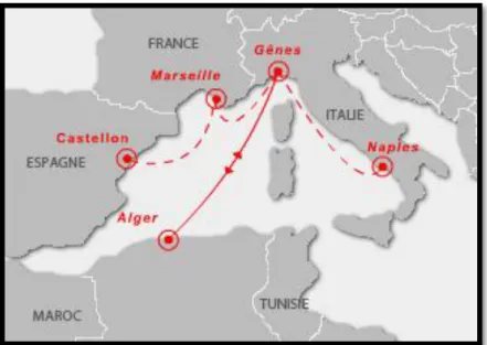 Figure 17: Messina's service on Algeria 