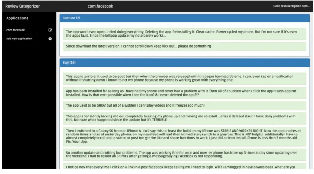 Figure 12: Reviews file imported 