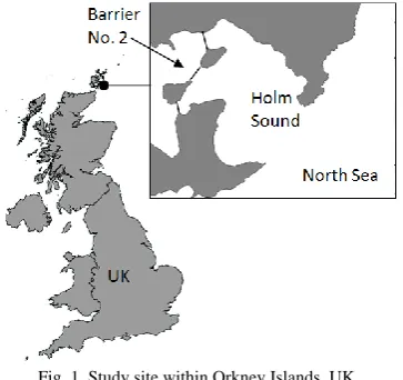 Fig. 1. Study site within Orkney Islands, UK. 