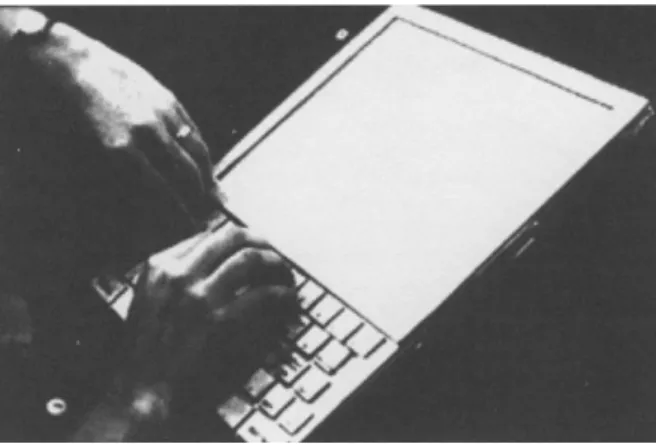 Figure 1 - Making your own Space War Game on the  Dynabook.” [10]. 