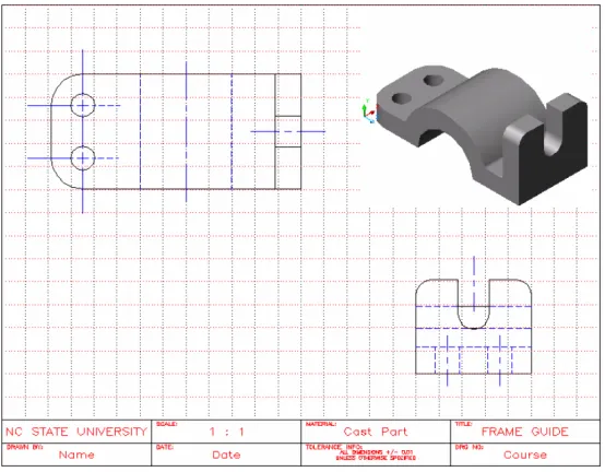 Figure 1. A treatment group orthographic sketching example. 