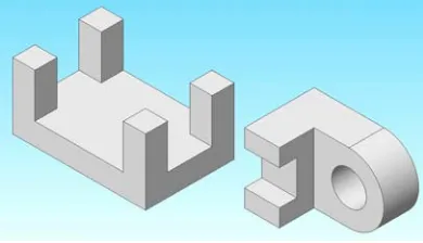 Figure 2. Two examples from a control group pictorial sketching exercise. 