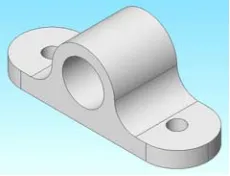 Figure 5. Treatment group 2-D and 3-D CAD geometry and ANSI problem. 