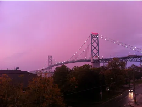 Figure 1 - Ambassador Bridge, Windsor, ON, Canada 
