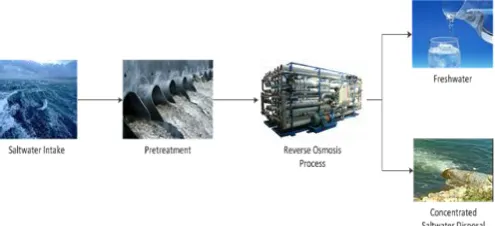 Fig. 1. Reverse osmosis process stages  