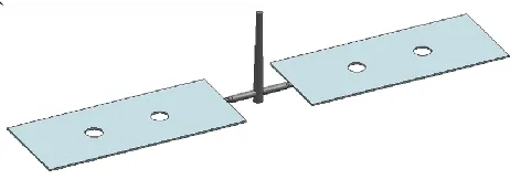 Fig. 4. Cooling channel design for thin plate  