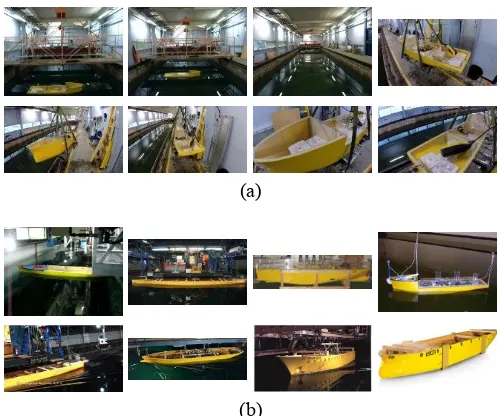 Fig. 17. Image samples in the dataset. (a) Image of model ship used in the detection system