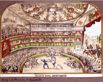 fig. 1.7: Astley’s Royal Amphitheatre Mid-19th Century Performance of Richard the VIII