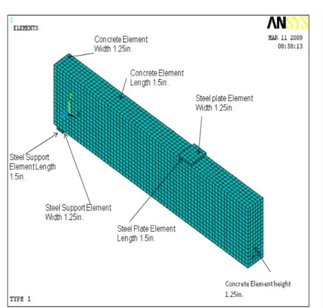 Fig. 9. Reinforcement Detailing for Beam Model 