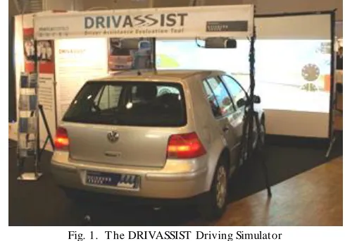 Fig. 1.  The DRIVASSIST Driving Simulator 
