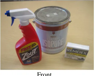 Figure 3. Three Consumer Products used in Experiment 1 