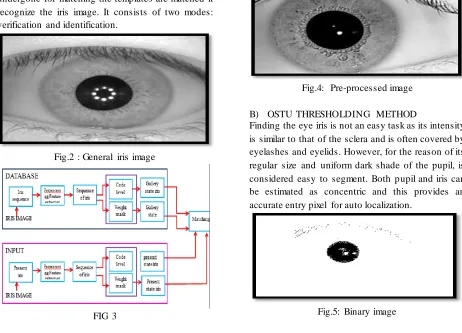Fig.2 : General iris image 