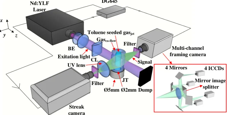 Fig. 2. Schematic illustration of the experimental setup. The laser beam is expanded  