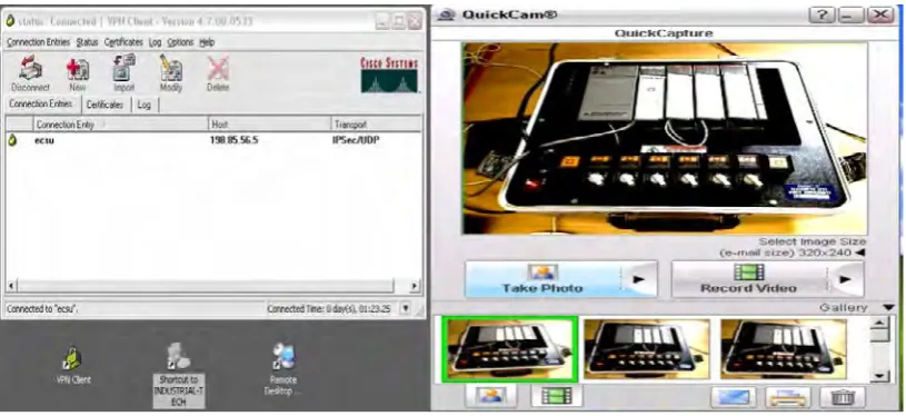 Figure 2.2: Login and Web Camera Viewof PLC Unit 