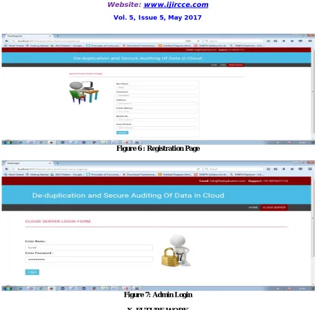Figure 6 : Registration Page  