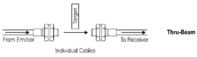 Figure 2.2 Thru beam technique. 
