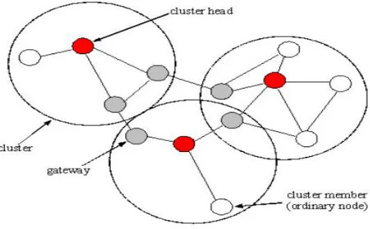 Fig 3.1.1: Clustering of nodes 