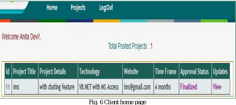 Fig. 5 Registration page  