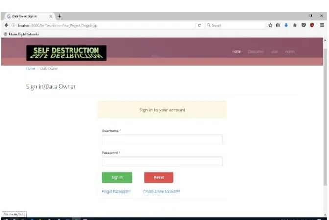 Figure 2. Data_Owner/ User Login
