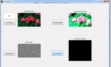 Figure 4: The step-wise reversal security embedding model using compression, blur and encryption for  the proposed system security model to reveal the secured image
