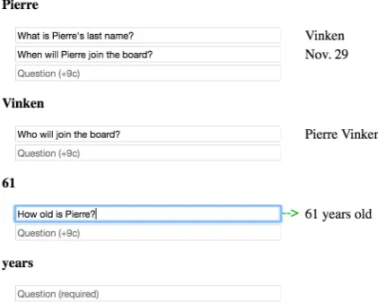 Figure 5: Annotation interface for generation.