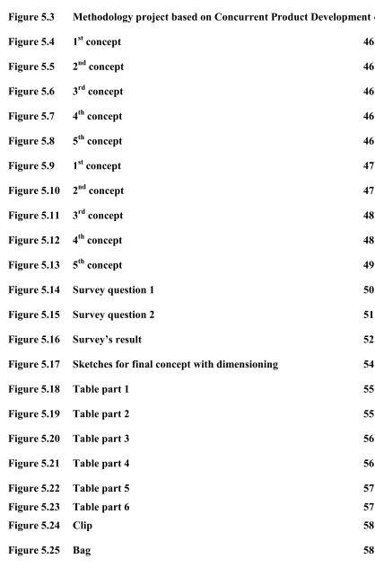 Figure 5.3 Methodology project based on Concurrent Product Development 45 
