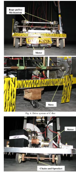 Fig. 4. Drive system of C-Bot 