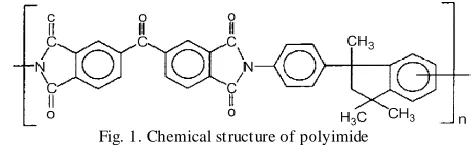 Fig. 1. Chemical structure of polyimide 