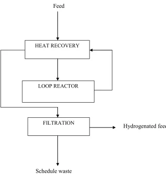 Figure 2.1 Hydrogenation Plant Process Flow Chart 