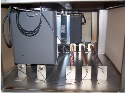 Figure 3.2: Space underneath the Multiprobe P containing the ion pumps. The ion pump in the foreground is for the analysis chamber while the far ion pump is for the preparation chamber