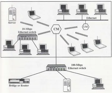 Figure 2.1: Single-Cell wireless LAN Configuration. (Stallings ) 