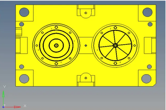 Fig 4.5 Front view of core block 