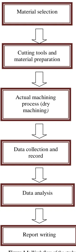 Figure 1.1: Work flow of the study 
