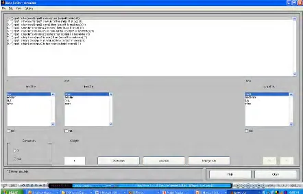 Figure 2.5: Rule editor 