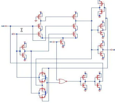 Fig.7. Schematic of LCFF with a Conditional Clock technique (CC-LCFF) 