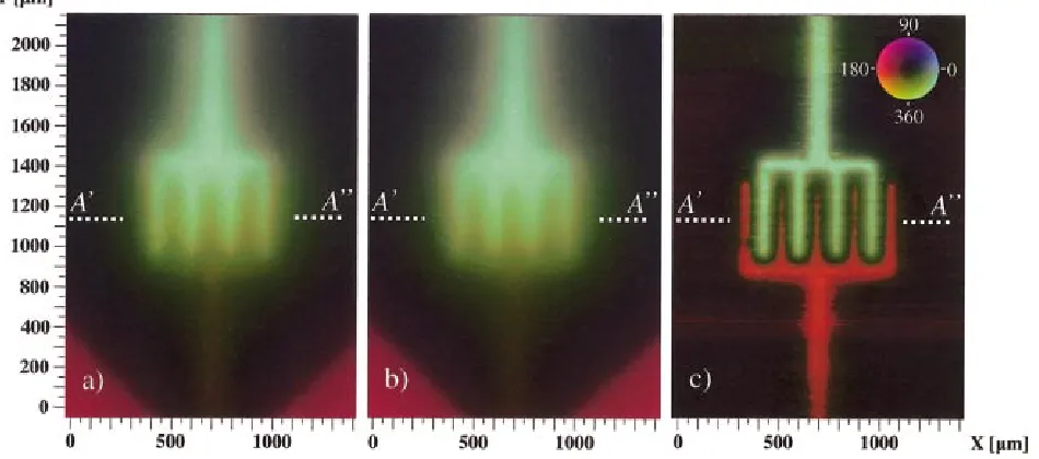 FIG. 5. Separate topography and ﬁeld acquisition during the scanningprocess.