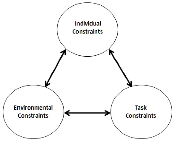 Figure 1. Newell’s (1986) constraints-led model of development of coordination.  