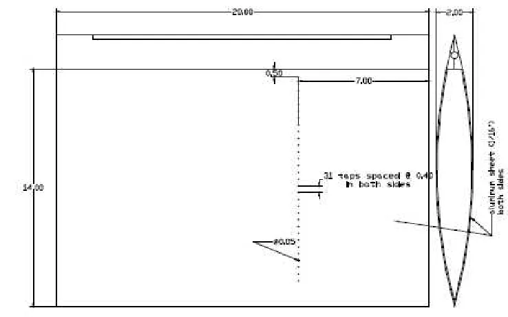 Fig. 4. Exploded View of Leading Edge and Flow Control Device 
