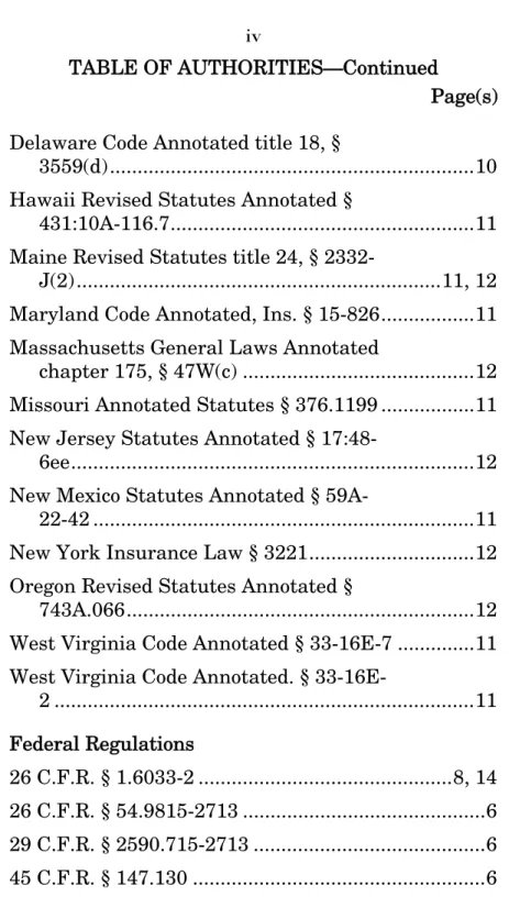 TABLE OF AUTHORITIES–Continued 