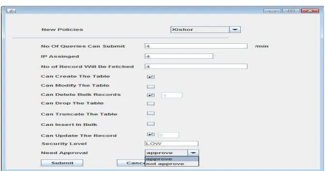 Figure 4: Result of Select Query if number of records exceeds satisfy policy. 