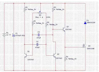 Figure 4.2.1(c): Light dimmer circuit using PWM control method 