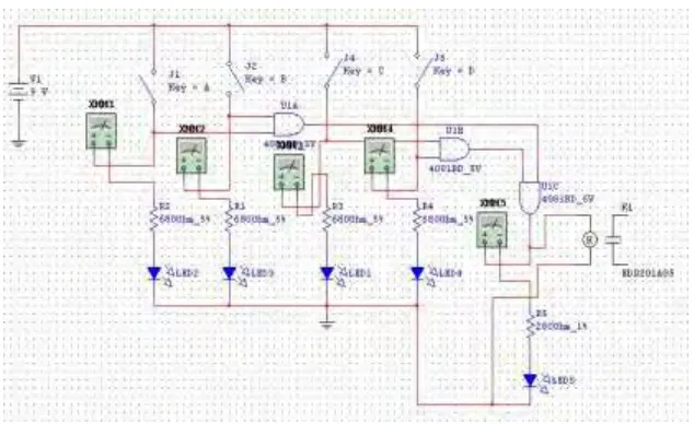 Figure 4.2.6(c): Water Level Sensor circuit for Events Alert 
