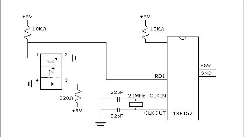 Figure 2.6: The Schematic Connection in IR Sensor